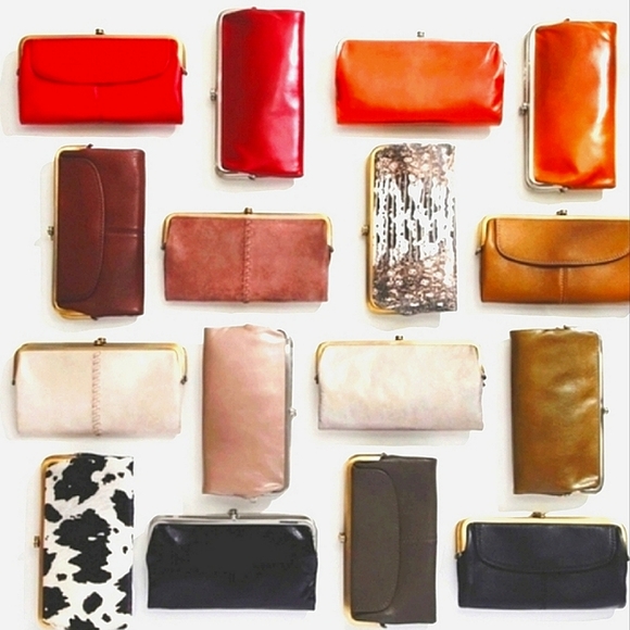 NEW HOBO Black Leather Raised Unique Pattern 'Lauren' Wallet w/Wanderlust Lining - Picture 8 of 10